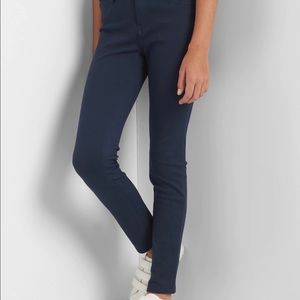 GAP Black Uniform Ponte Pants Adjustable Waist Girls Size 5